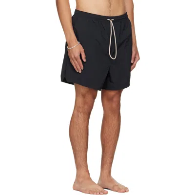 Essentials Drawstring Swim Trunks In Black
