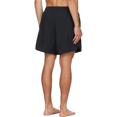 Essentials Drawstring Swim Trunks In Black