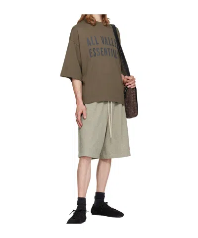 Essentials Drawstring Shorts In Green