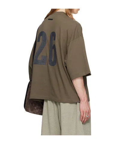 Essentials Drop-shoulder T-shirt In Brown