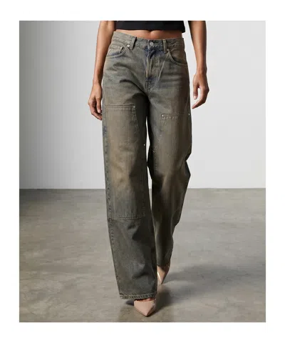 Haikure Belt Loop Jeans In Gray