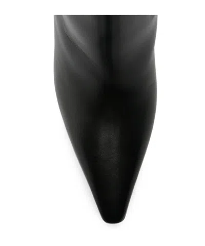 Dsquared2 Buckle-detail Pointed-toe Boots In Black
