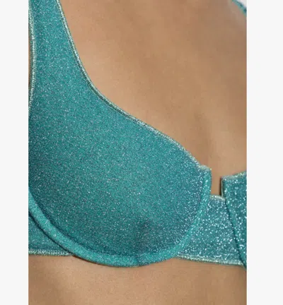 Oseree Sequined Bikini Set In Blue