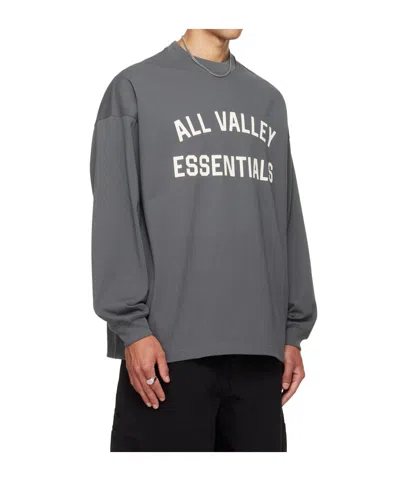 Essentials Gray Merch Long Sleeve T-shirt In Gray