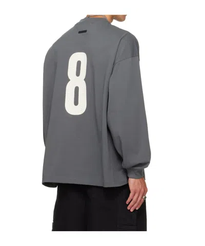 Essentials Gray Merch Long Sleeve T-shirt In Gray