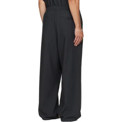 Essentials Drawstring Casual Pants In Black