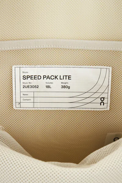 On Speed Pack 18l Lite In White