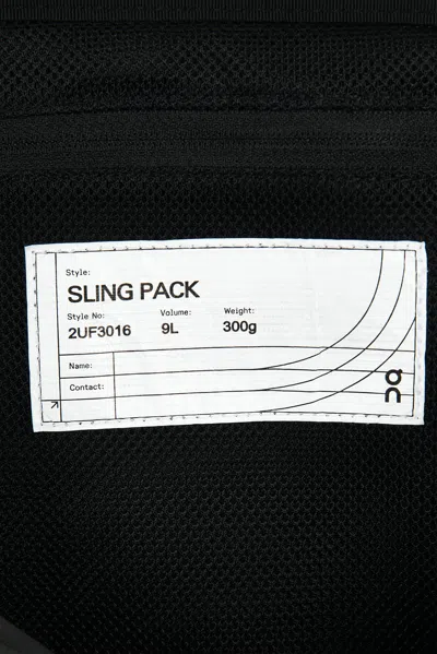 On Sling Pack 9l In Black