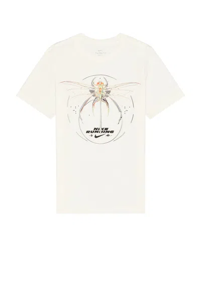 Nike Dri-fit Running T-shirt In White