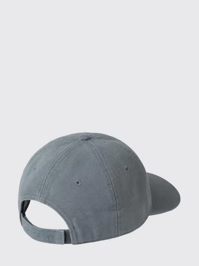 Carhartt Mens Cozy Blue The Canvas Logo-patch Cotton Cap In Blue