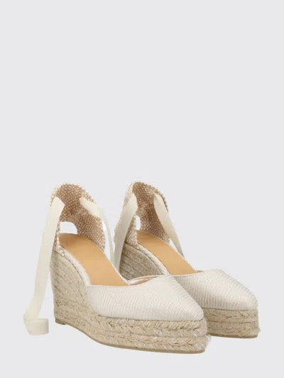 Castañer Neutrals Joyce Pointed Jute Platform Sandals In Neutral