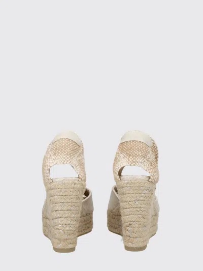 Castañer Neutrals Joyce Pointed Jute Platform Sandals In Neutral
