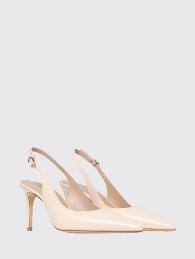 Stuart Weitzman Stuart Power Pointed-toe Slingback Pumps In Neutral