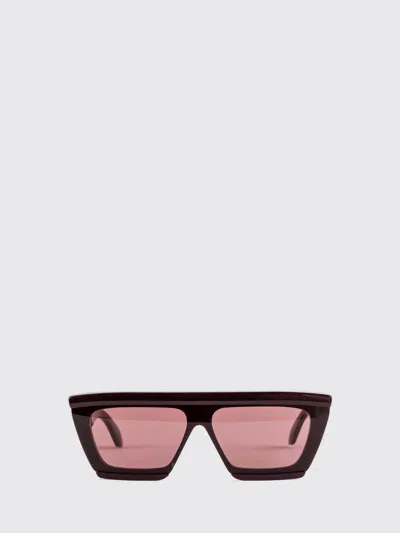 Alaïa Mask Rectangular Sunglasses In Burgundy