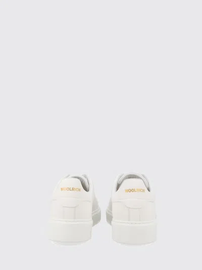 Woolrich Lace Up Low Top Shoes Rubber Sole In White