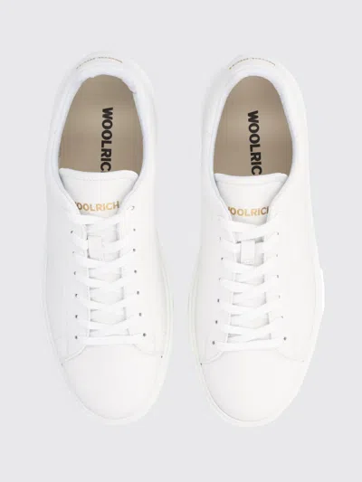 Woolrich Lace Up Low Top Shoes Rubber Sole In White