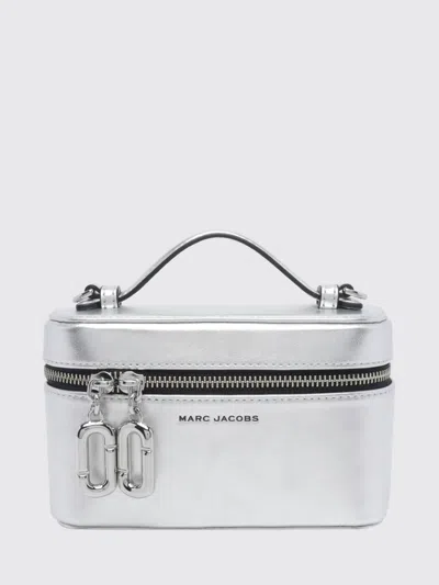 Marc Jacobs Mini Structured Handbag With Zip-around Closure In Silver