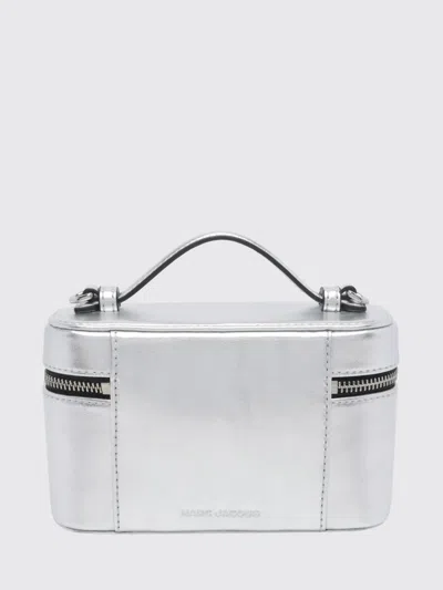 Marc Jacobs Mini Structured Handbag With Zip-around Closure In Silver