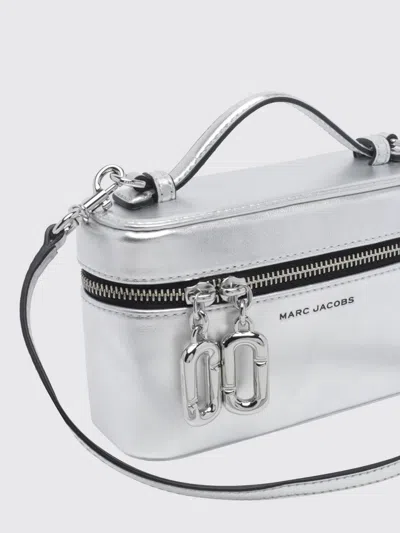 Marc Jacobs Mini Structured Handbag With Zip-around Closure In Silver