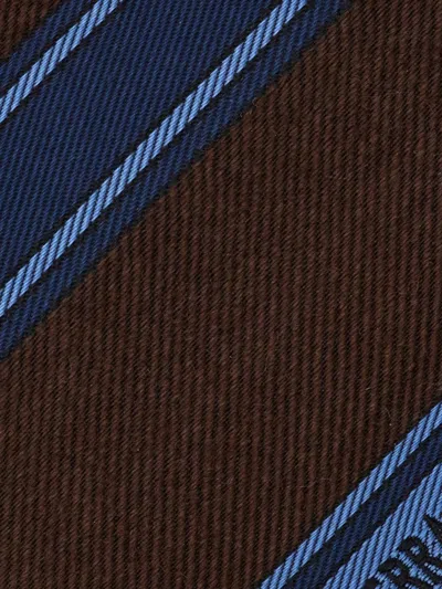 Ferragamo Regimental Silk Jacquard Tie In Multi