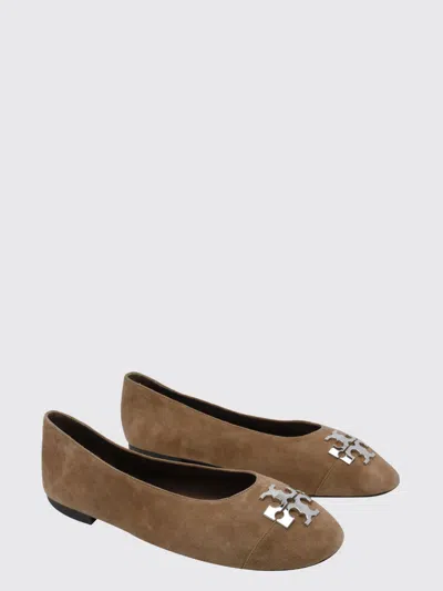 Tory Burch Charlie Ballet Flat In Brown