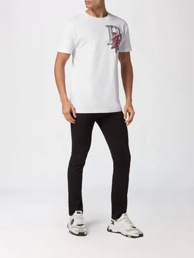 Philipp Plein T-shirt Round Neck Ss Skully Gang Men In White