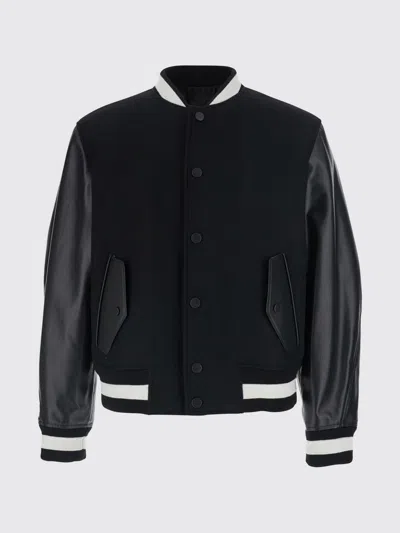 Givenchy Blouson Jacket In Mixed Materials In Black