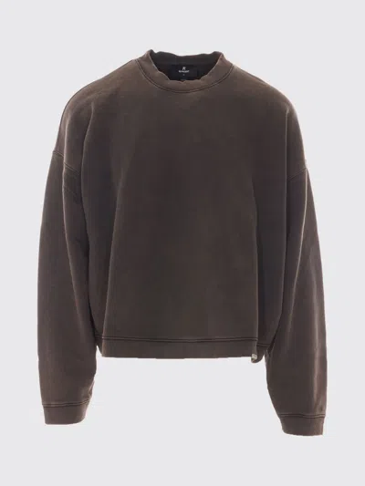 Represent Initial Boxy Sweater In Brown