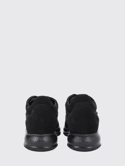 Hogan Interactive Smooth Polyamide Sneakers In Black