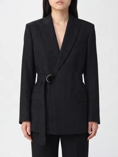 Loewe Embroidered Checked Wool Blazer In Animal Print
