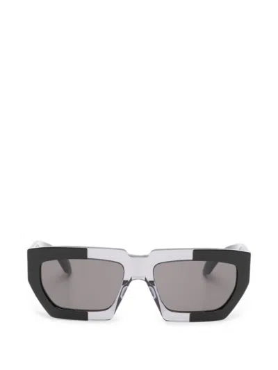 Alaïa Alaia Black Grey Acetate Sunglasses In Multi