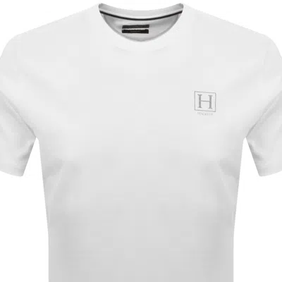 Hackett Small Logo T Shirt Optic White In White