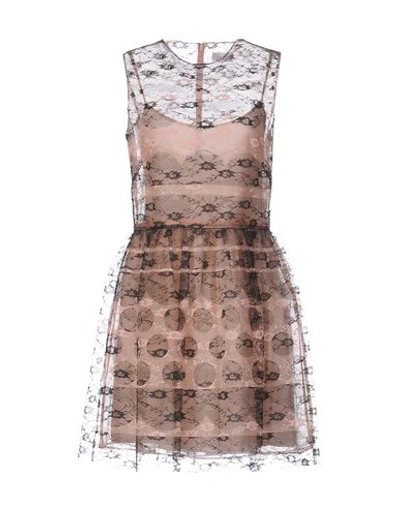 Red Valentino Short Dress In Pale Pink