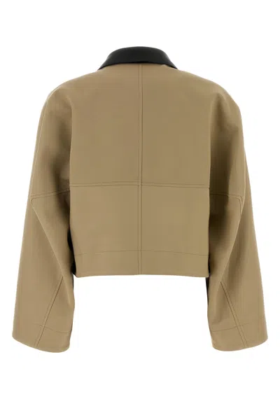 Givenchy A-line Cocoon Sleeve Jacket In Brown