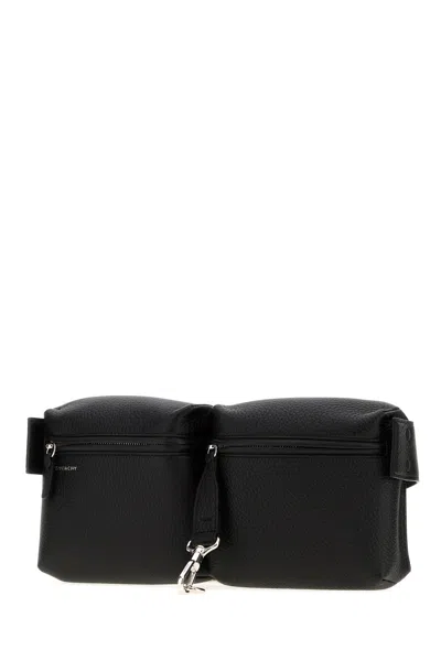 Givenchy Multipocket Leather Belt Bag In Black