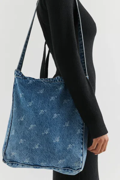 Axel Arigato Dune Script A Denim Bag In Blue