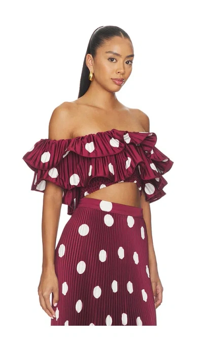 L'idée Debut Top In Red