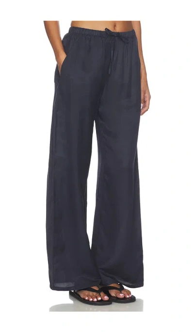 Leset Daniel Drawstring Pocket Pants Midnight In Blue
