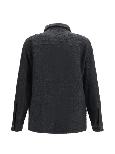 Balmain Flap-pocket Shirt Jacket In Black