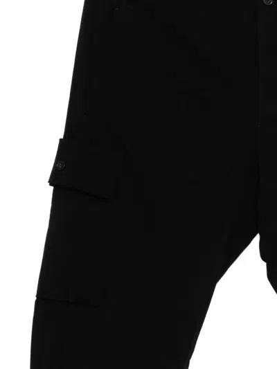 Ma+ Cotton Cargo Pants In Black