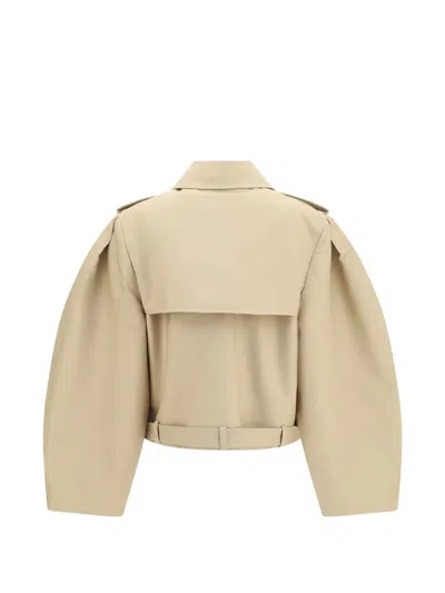 Ganni Double-breasted Belted Jacket In Multi