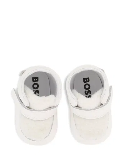 Bosswear Touch-strap Booties In White