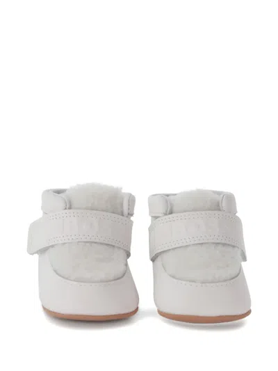 Bosswear Touch-strap Booties In White