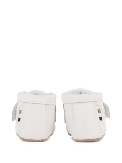 Bosswear Touch-strap Booties In White