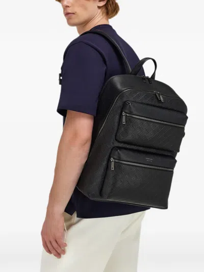 Ferragamo Monogram Backpack In Black