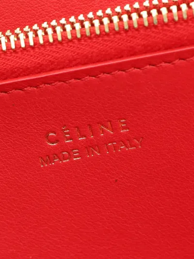Pre-owned Celine 2012-2019 Leather Wallet Long Wallets In Red