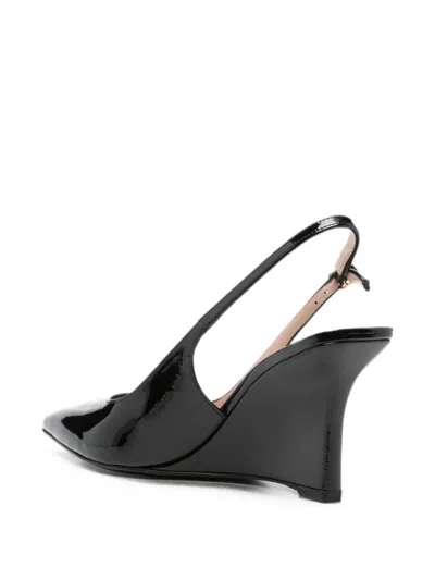 Stuart Weitzman Pointed-toe High-heeled Sandals In Black