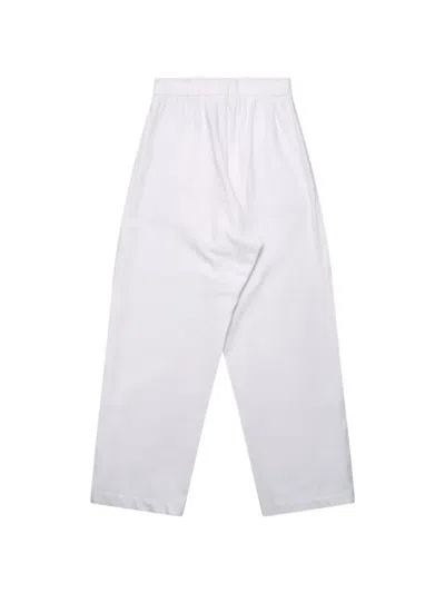 Studio Nicholson Elasticated Drawstring Trousers In White