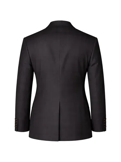 Pal Zileri Check-pattern Blazer In Black