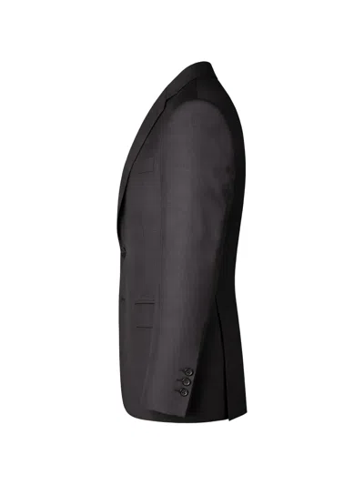Pal Zileri Check-pattern Blazer In Black
